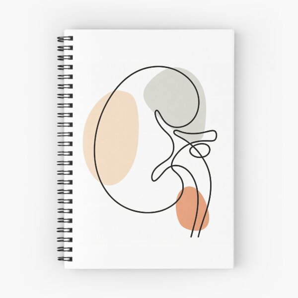 Item preview, Minimal Kidney Anatomy Line Art designed and sold by drmekcrafts.
