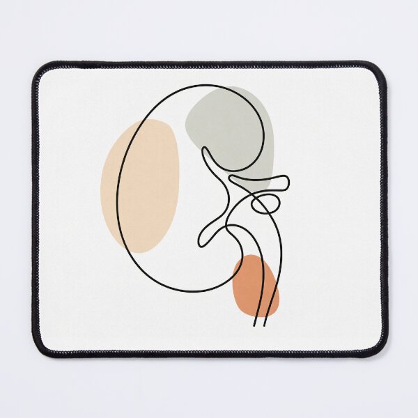 Item preview, Minimal Kidney Anatomy Line Art designed and sold by drmekcrafts.