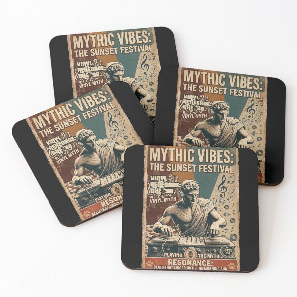 Item preview, Mythic Vibes: The Sunset Festival - Ancient Greek DJ Art designed and sold by ern vintage store.