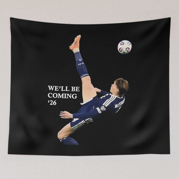 Item preview, Scotland Well Be Coming 26 World Cup 2026 Scotland Scott Mctominay Bicycle Kick designed and sold by C1Shop.