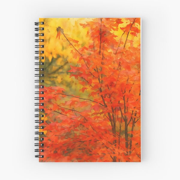 Item preview, Vibrant Autumn Foliage with Brilliant Red and Golden Leaves – Fine Art Nature Photography designed and sold by M.ALK.Watercolor.