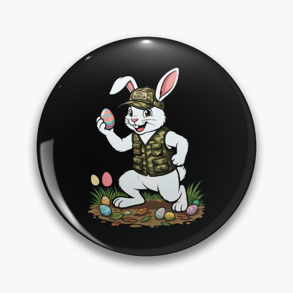 Item preview, Easter Hunting Egg Hunter Bunny designed and sold by KroghDs.