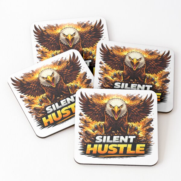 Item preview, Silent Hustle Eagle – Discipline Motivation Success Illustration designed and sold by the-dovlat.