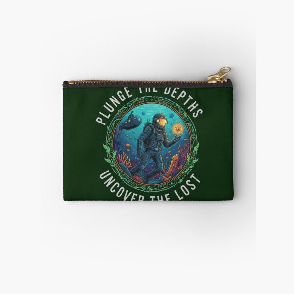 Item preview, Plunge the Depths – Sci-Fi Diver & Lost Relic designed and sold by Dogandesighn.