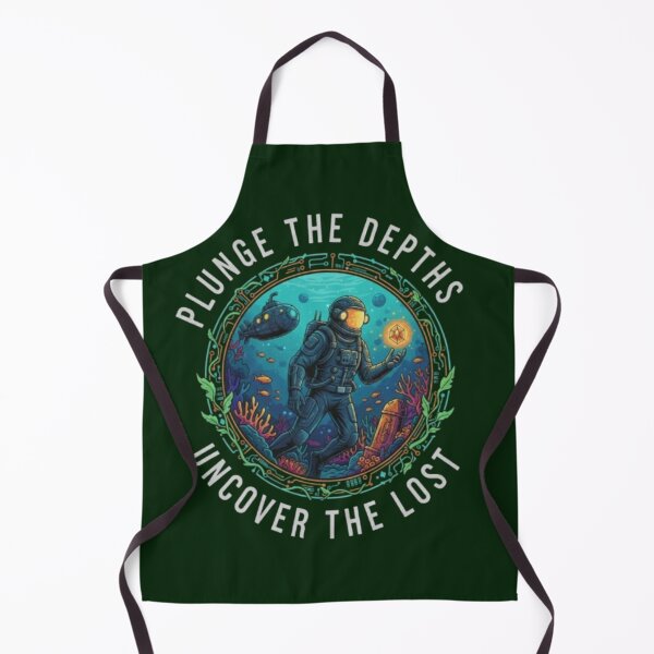Item preview, Plunge the Depths – Sci-Fi Diver & Lost Relic designed and sold by Dogandesighn.
