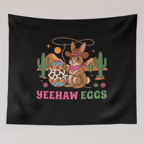 Item preview, Cowboy Easter Bunny Yeehaw Eggs designed and sold by KroghDs.