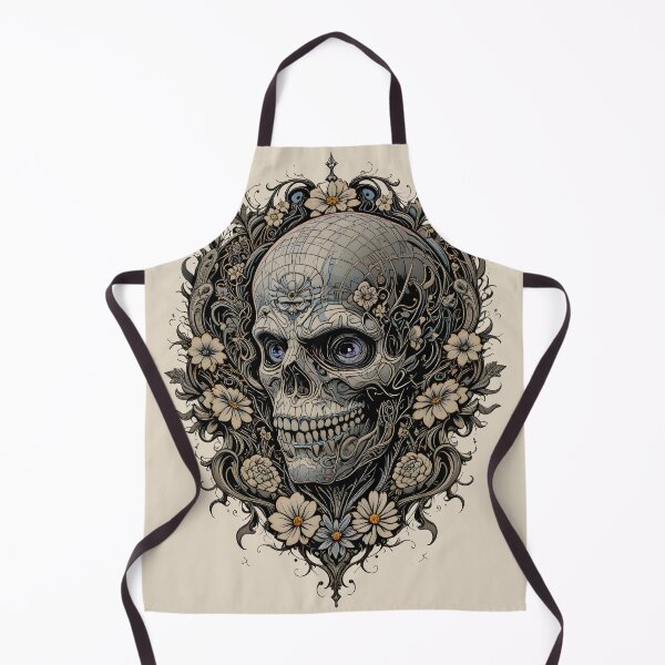 Item preview, Ornate Floral Skull - Victorian Gothic Art Nouveau Day of the Dead Illustration designed and sold by Amplify-n-Co.