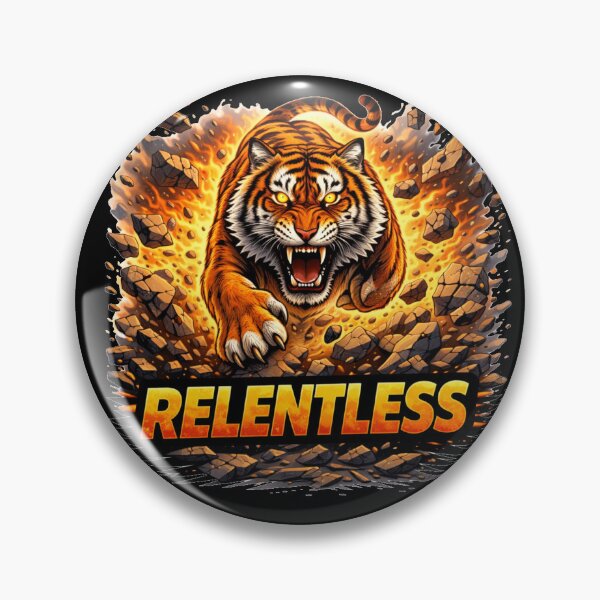 Item preview, Relentless Tiger – Unstoppable Motivation Strength Illustration designed and sold by the-dovlat.