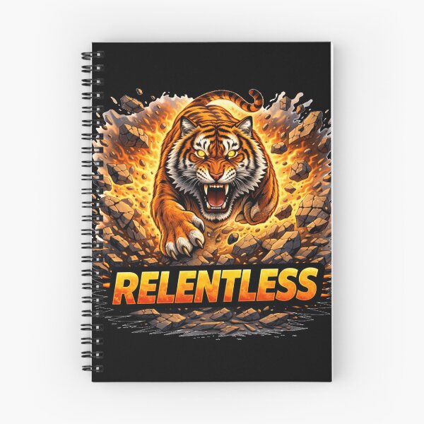 Item preview, Relentless Tiger – Unstoppable Motivation Strength Illustration designed and sold by the-dovlat.