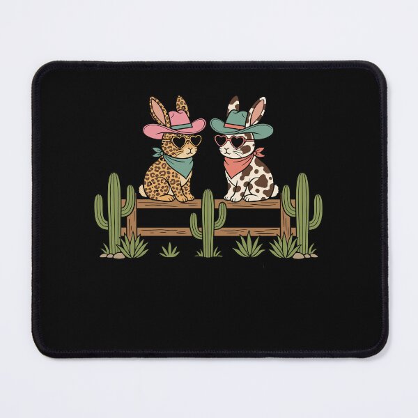 Item preview, Western Bunny Couple Cowgirl Cowboy designed and sold by KroghDs.