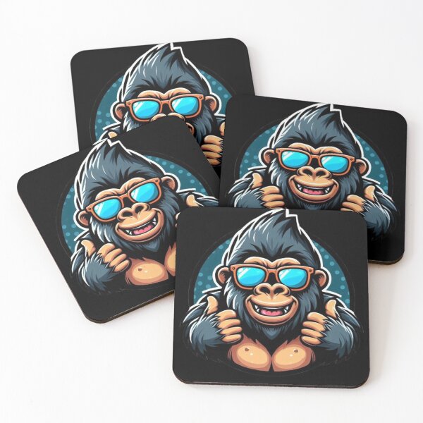 Item preview, Thumbs Up Gorilla – Jungle Positivity Vibes designed and sold by Dogandesighn.
