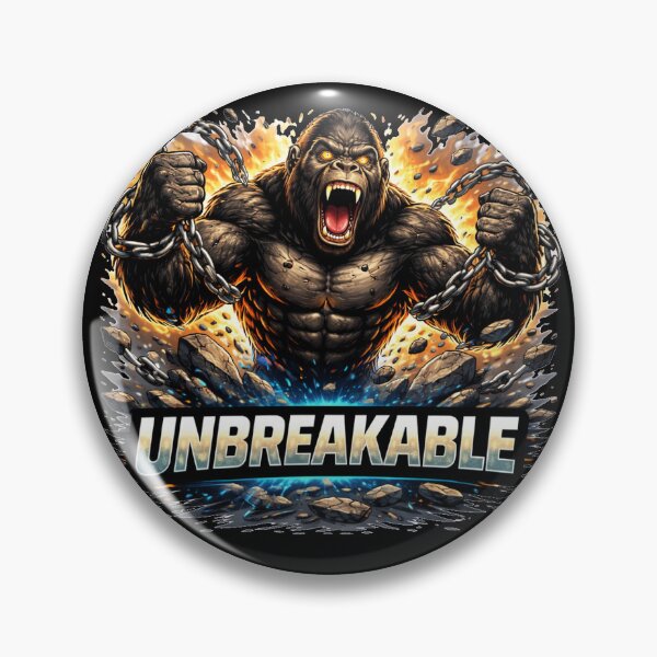 Item preview, Unbreakable Gorilla – Strength and Resilience Motivation Illustration designed and sold by the-dovlat.