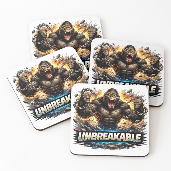 Item preview, Unbreakable Gorilla – Strength and Resilience Motivation Illustration designed and sold by the-dovlat.