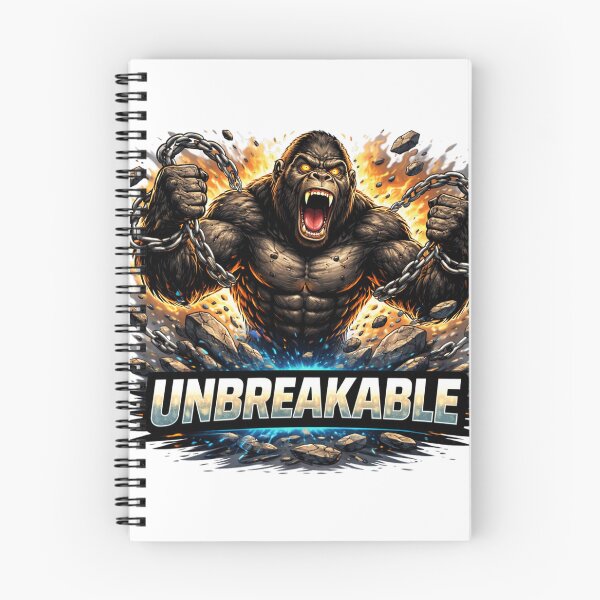 Item preview, Unbreakable Gorilla – Strength and Resilience Motivation Illustration designed and sold by the-dovlat.