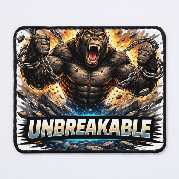 Item preview, Unbreakable Gorilla – Strength and Resilience Motivation Illustration designed and sold by the-dovlat.
