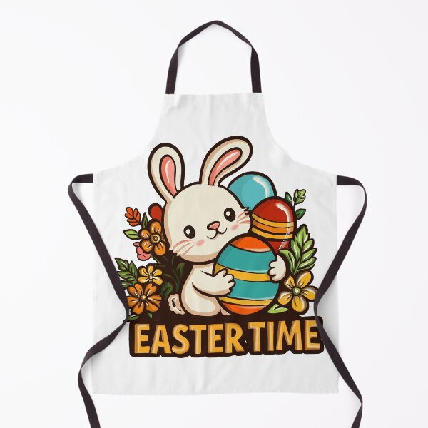 Item preview, Cute Kawaii Easter Bunny Hugging Colorful Easter Egg designed and sold by CinthyaNovae.