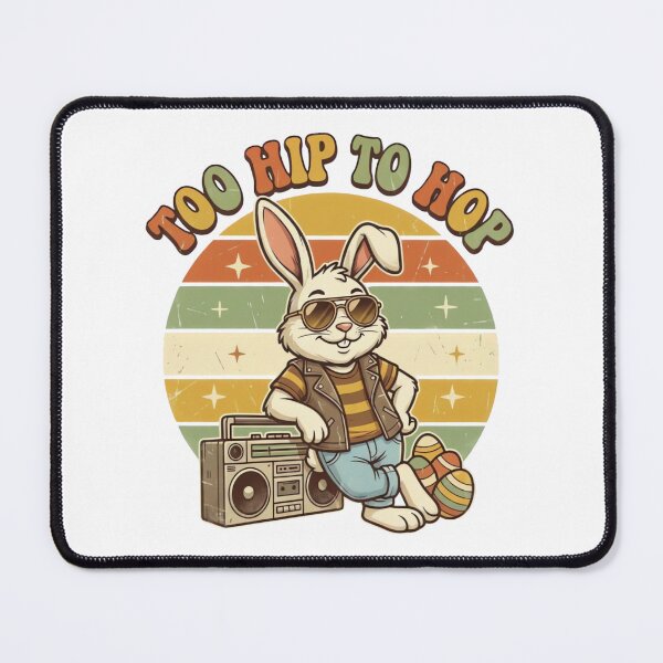 Item preview, Too Hip To Hop Retro Easter Bunny Design designed and sold by ARTReMi.