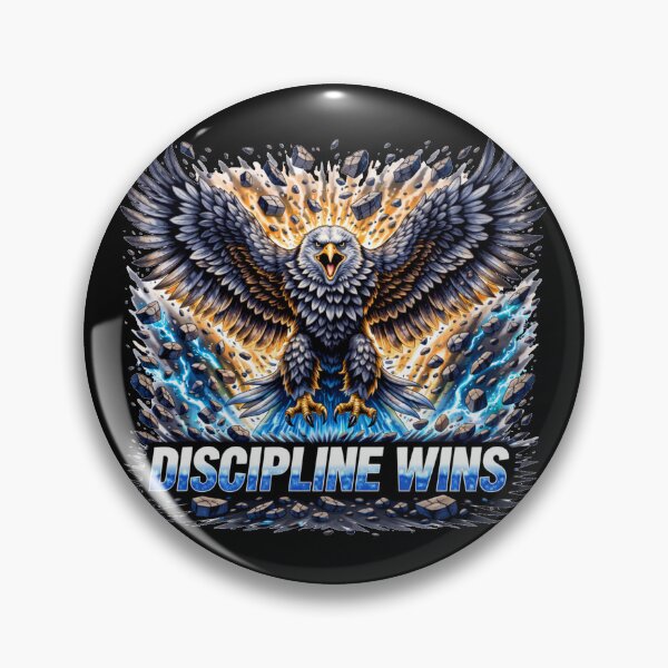 Item preview, Discipline Wins Eagle – Focus and Success Motivation Illustration designed and sold by the-dovlat.