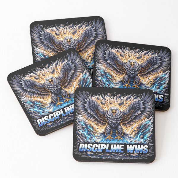 Item preview, Discipline Wins Eagle – Focus and Success Motivation Illustration designed and sold by the-dovlat.