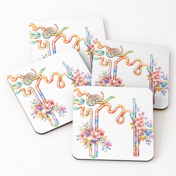 Item preview, Floral Kidney Anatomy Watercolor Illustration designed and sold by drmekcrafts.