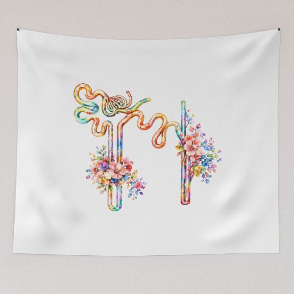Item preview, Floral Kidney Anatomy Watercolor Illustration designed and sold by drmekcrafts.