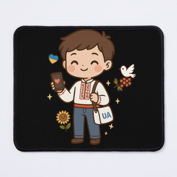 Item preview, Kawaii Ukrainian boy modern designed and sold by KawaiiHero.