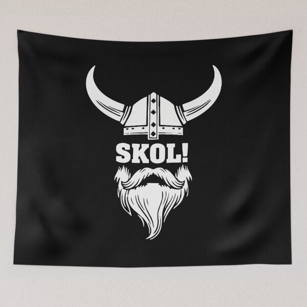 Item preview, Viking Skol Horned Helmet Beard Mascot designed and sold by PixelStudioBe.