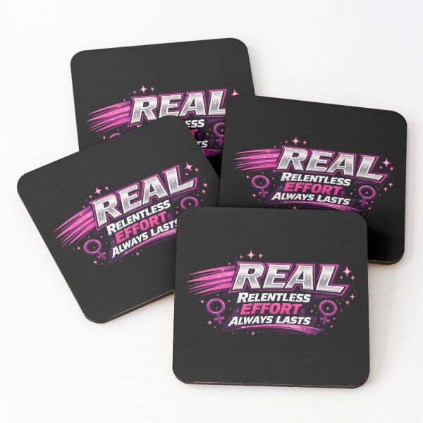 Item preview, REAL: Relentless Effort Always Lasts - Dynamic Pink & Silver Empowerment designed and sold by Jason123za.