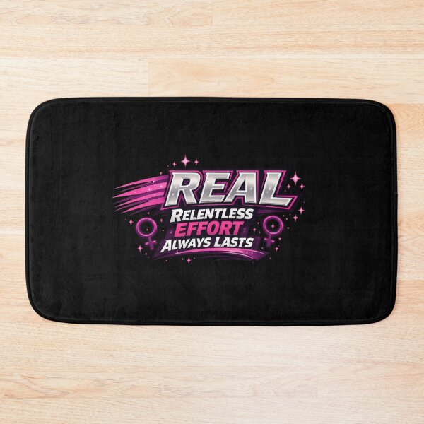 Item preview, REAL: Relentless Effort Always Lasts - Dynamic Pink & Silver Empowerment designed and sold by Jason123za.