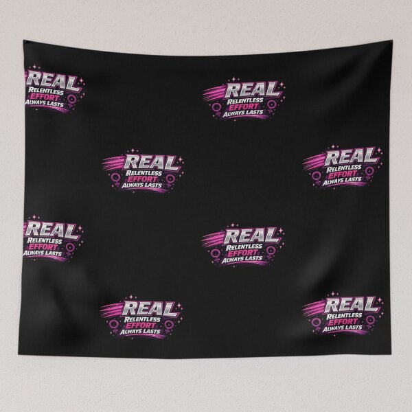 Item preview, REAL: Relentless Effort Always Lasts - Dynamic Pink & Silver Empowerment designed and sold by Jason123za.