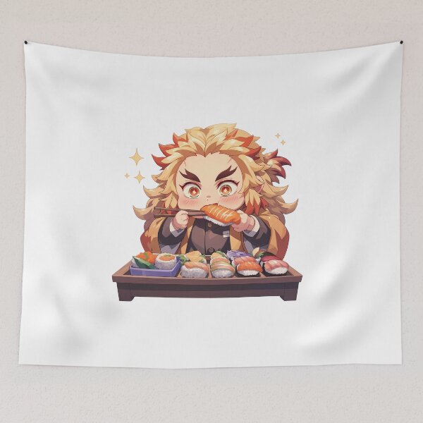 Item preview, Tengen Uzui Demon Slayer Chibi Sushi Sparkle designed and sold by Spraykart.