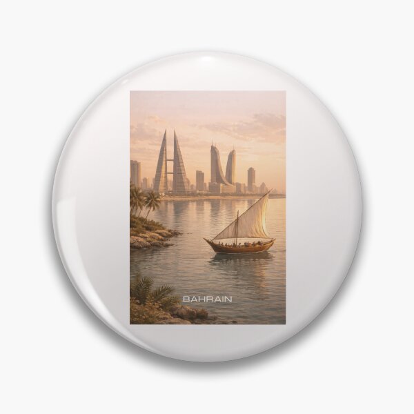 Item preview, Bahrain Travel Art designed and sold by Thistle-TShop.