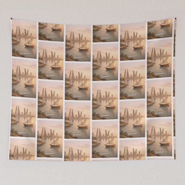 Item preview, Bahrain Travel Art designed and sold by Thistle-TShop.