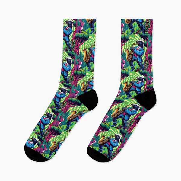 Item preview, Jazz in the Forest – Saxophone Badger & Bunny Listener designed and sold by Dogandesighn.
