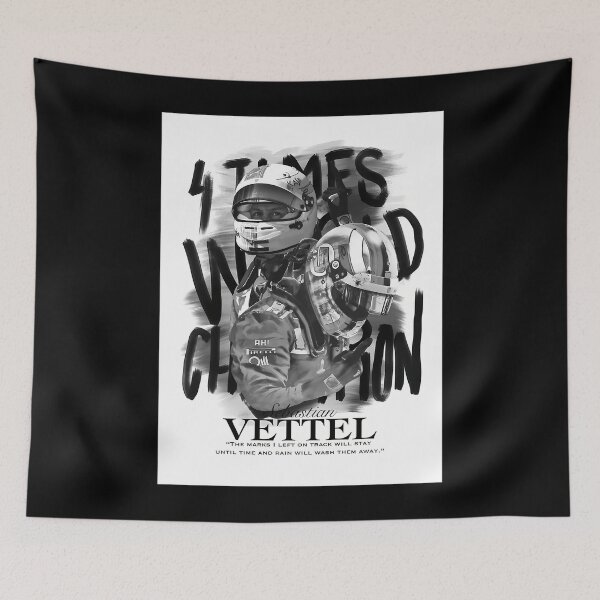 Item preview, Sebastian Vettel 4 Times World Champion Artwork designed and sold by C1Shop.