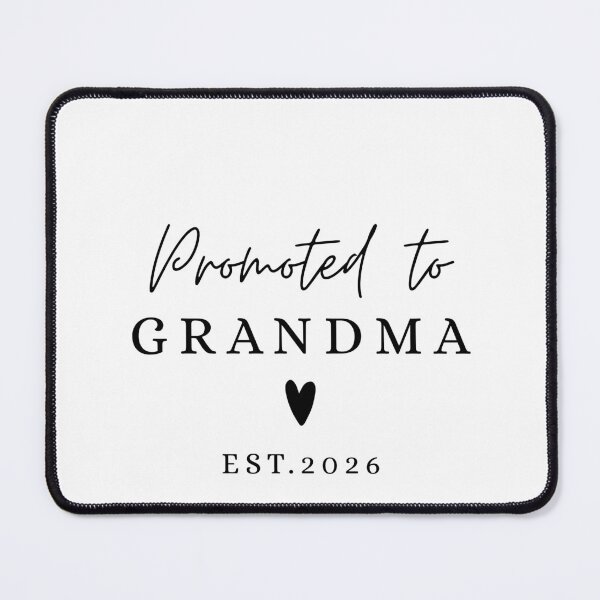 Item preview, Promoted to Grandma EST. 2026 , Pregnancy Announcement designed and sold by FamilyGlowStore.