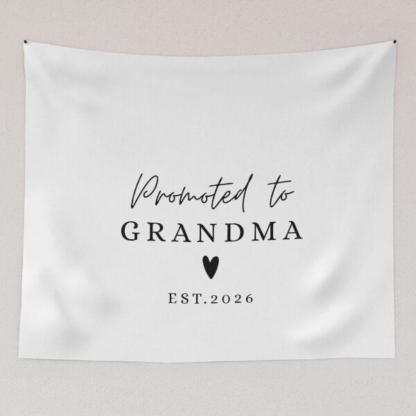 Item preview, Promoted to Grandma EST. 2026 , Pregnancy Announcement designed and sold by FamilyGlowStore.