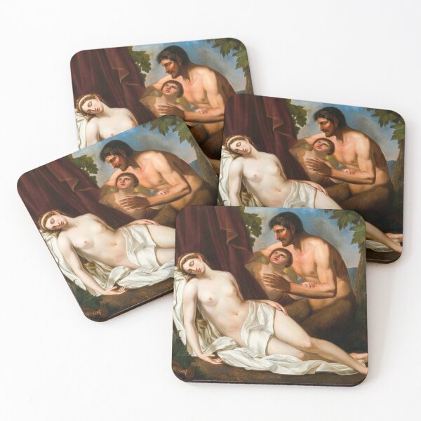 Item preview, Venus Inebriated by a Satyr Mythological Classical Painting designed and sold by TheSoulOfArt.