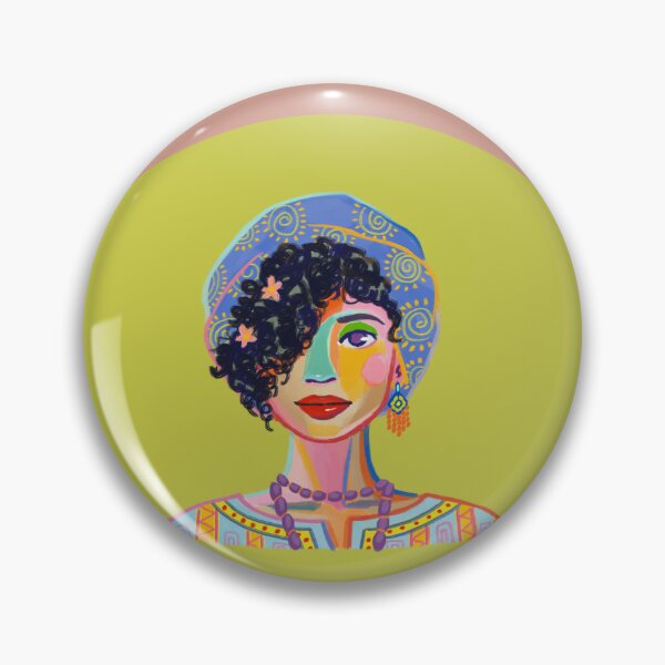 Item preview, You're Free To Be Different – Colorful Abstract Woman Portrait Sticker designed and sold by StickerHaven29.