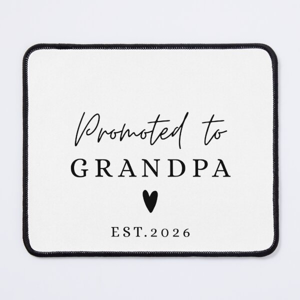 Item preview, Promoted to Grandpa EST. 2026 , Pregnancy Announcement designed and sold by FamilyGlowStore.