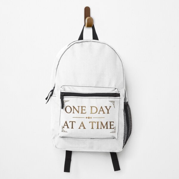 Item preview, Gold Foil One Day At A Time - Elegant Mental Health & Sobriety Quote designed and sold by Psychlee Best Finds.