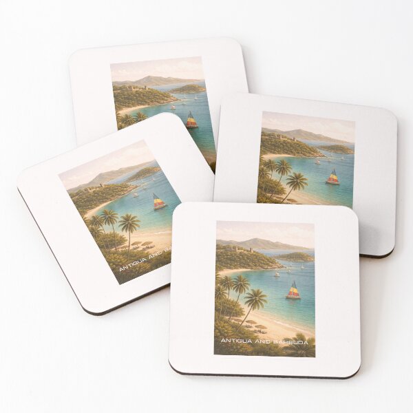 Item preview, Antigua and Barbuda Travel Art designed and sold by Thistle-TShop.