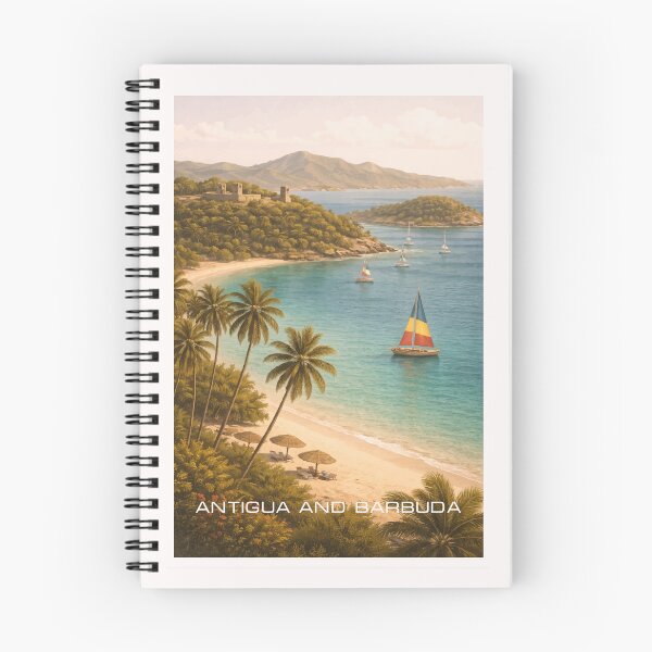 Item preview, Antigua and Barbuda Travel Art designed and sold by Thistle-TShop.