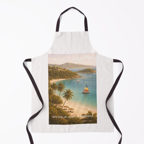 Item preview, Antigua and Barbuda Travel Art designed and sold by Thistle-TShop.