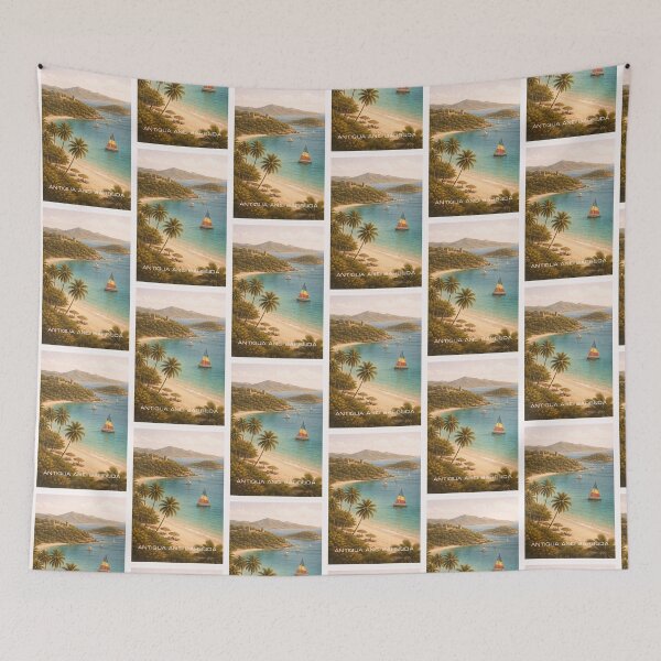 Item preview, Antigua and Barbuda Travel Art designed and sold by Thistle-TShop.