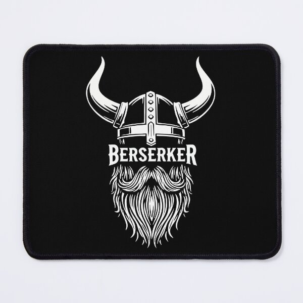 Item preview, Viking Berserker Horned Helmet Beard Mascot designed and sold by PixelStudioBe.