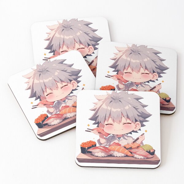 Item preview, Kaworu Nagisa Neon Genesis Evangelion Sushi Chibi Feast designed and sold by Spraykart.