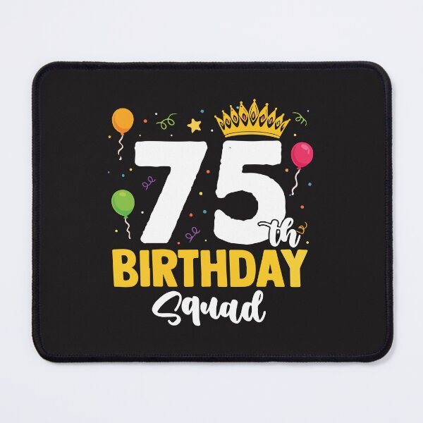 Item preview, 75th Birthday Squad Retro Party Crew 75 Years Celebration Group Birthday Design designed and sold by kiralynstration.