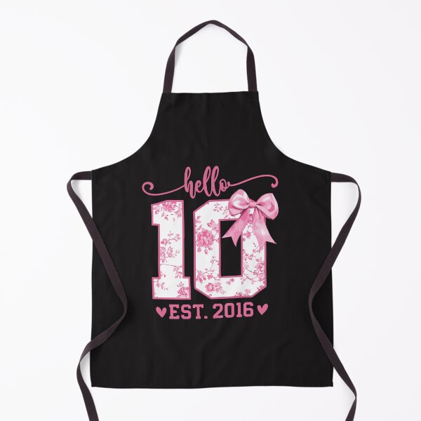 Item preview, Hello Ten Est 2016 10th Birthday Coquette Bow Cute Girl Birthday Celebration Design designed and sold by kiralynstration.