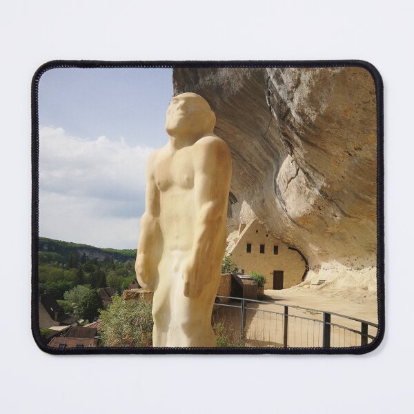 Item preview, Neanderthal Statue Les Eyzies France Prehistoric Art Photography designed and sold by Kainicram.